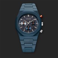 Montre D1 Milano Homme Neptune Blue 40,5mm in Polycarbonate D1-PHBJ09 - D1-PHBJ09